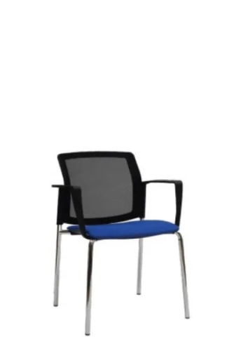 כיסא אורח מרופד דגם BINGO גב רשת