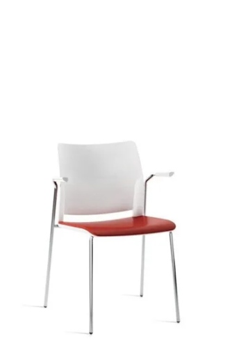 כיסא אורח מרופד דגם UNO SOFT עם ידיות