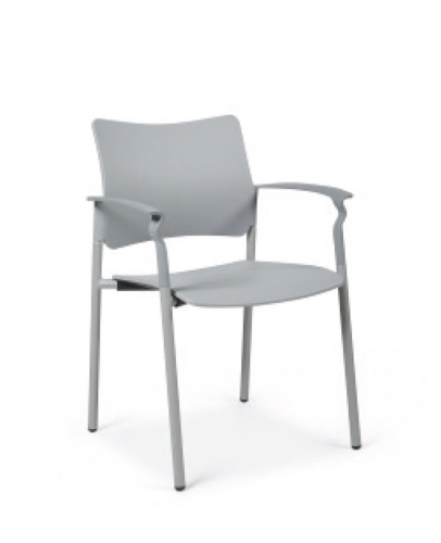 כיסא אורח פלסטיק דגם PINKO עם ידיות